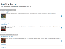 Tablet Screenshot of creatingcorynn.blogspot.com