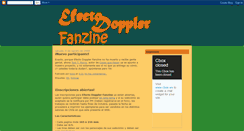 Desktop Screenshot of dopplerzine.blogspot.com