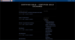 Desktop Screenshot of certifiedgoldexchange-janet.blogspot.com