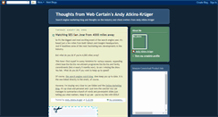Desktop Screenshot of andyatkinskruger.blogspot.com