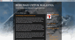 Desktop Screenshot of changeformalaysia.blogspot.com