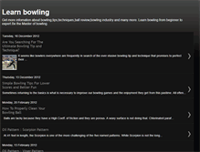Tablet Screenshot of learn-bowling.blogspot.com