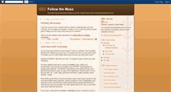 Desktop Screenshot of followthemuse.blogspot.com