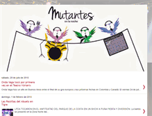 Tablet Screenshot of mutantesenlanoche.blogspot.com