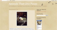 Desktop Screenshot of animalsthatgivepause.blogspot.com