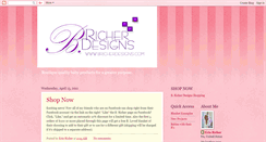 Desktop Screenshot of bricherdesigns.blogspot.com