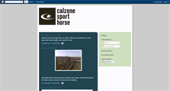 Desktop Screenshot of calzonesporthorse.blogspot.com