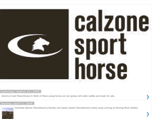 Tablet Screenshot of calzonesporthorse.blogspot.com