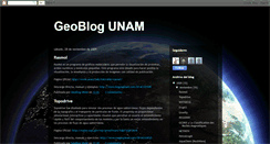 Desktop Screenshot of geoblogunam.blogspot.com