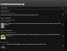 Tablet Screenshot of budakhutankampung.blogspot.com