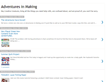 Tablet Screenshot of adventuresinmaking.blogspot.com