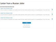 Tablet Screenshot of letter-from-a-russian-jailer.blogspot.com