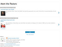 Tablet Screenshot of covenantag-meetthepastors.blogspot.com