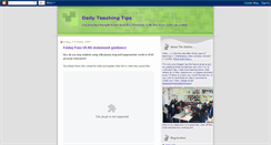 Desktop Screenshot of dailyteachingtips.blogspot.com
