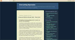 Desktop Screenshot of overcoming-depression.blogspot.com