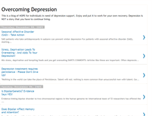 Tablet Screenshot of overcoming-depression.blogspot.com