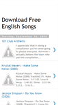 Mobile Screenshot of free-english-songs.blogspot.com