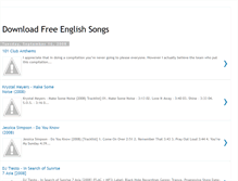 Tablet Screenshot of free-english-songs.blogspot.com
