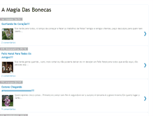 Tablet Screenshot of amagiadasbonecas.blogspot.com