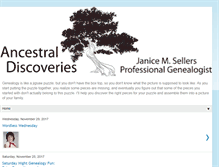 Tablet Screenshot of ancestraldiscoveries.blogspot.com