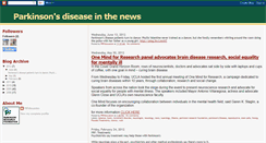 Desktop Screenshot of parkinsonsdiseaseinthenews.blogspot.com