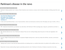 Tablet Screenshot of parkinsonsdiseaseinthenews.blogspot.com