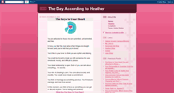 Desktop Screenshot of dayaccordingtoheather.blogspot.com