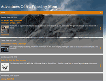 Tablet Screenshot of 4wheelingmom.blogspot.com