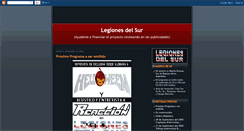 Desktop Screenshot of legionesdelsur.blogspot.com