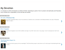 Tablet Screenshot of mymariandevotion.blogspot.com