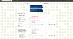 Desktop Screenshot of abidjangratuit.blogspot.com