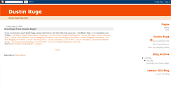 Desktop Screenshot of dustinruge.blogspot.com
