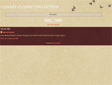 Tablet Screenshot of canaryclassiccollection.blogspot.com