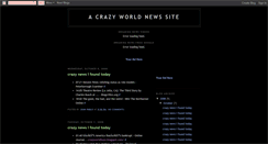 Desktop Screenshot of crazyworldbuzz.blogspot.com