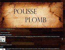 Tablet Screenshot of pousseplomb.blogspot.com
