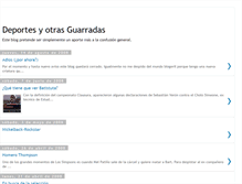 Tablet Screenshot of deportesyotrasguarradas.blogspot.com