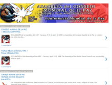 Tablet Screenshot of caracascapitalmundialdelapaz.blogspot.com