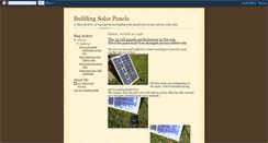 Desktop Screenshot of diysolarpanels.blogspot.com