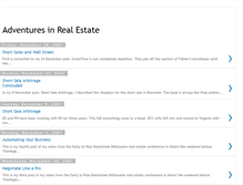 Tablet Screenshot of adventuresinrealestate-gk.blogspot.com