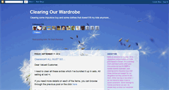 Desktop Screenshot of clearingourwardrobe.blogspot.com