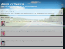 Tablet Screenshot of clearingourwardrobe.blogspot.com