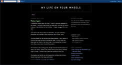 Desktop Screenshot of mylifeonfourwheels.blogspot.com