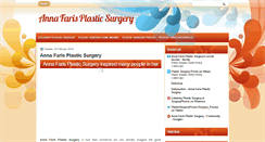 Desktop Screenshot of annafarisplasticsurgery.blogspot.com