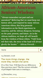 Mobile Screenshot of africanamericanseniorswisdomhistory.blogspot.com