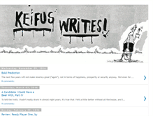 Tablet Screenshot of keifuswrites.blogspot.com