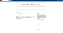 Desktop Screenshot of marylandexhibitionist.blogspot.com
