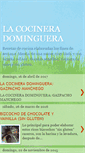 Mobile Screenshot of cocineradominguera.blogspot.com