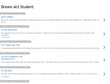 Tablet Screenshot of dreamactstudent.blogspot.com