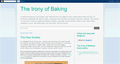 Desktop Screenshot of ironyofbaking.blogspot.com