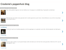 Tablet Screenshot of crealeniespoppenhuisblog-lenie.blogspot.com
